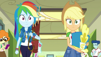 Rainbow Dash and Applejack walking side-by-side EGDS4