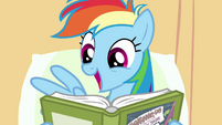 Rainbow Dash enjoys reading S02E16