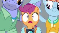 Scootaloo looking at Rainbow Dash's old bedroom S7E7