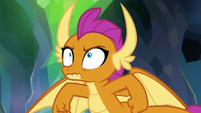 Smolder looking very embarrassed S8E22