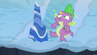 Spike stumbling around dizzily S6E16