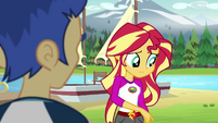 Sunset Shimmer about to explain to Flash Sentry EG4