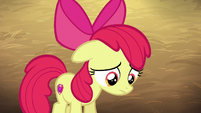 Apple Bloom, feeling bad for lying.