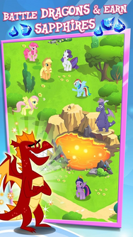 MLP mobile game Battle Dragons and earn Sapphires