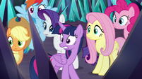 Mane Six shocked by Sombra's declaration S9E2