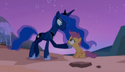 Princess Luna giving advice to Scootaloo