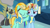 Rainbow Dash forced smile S3E7