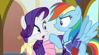 Rarity and Dash suggest different stuff for third time S8E17