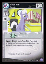 Royal Riff, Songster card MLP CCG