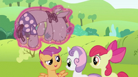 Apple Bloom talks it over with her friends.