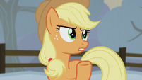 Applejack "you mean on the flagpole?" S5E20