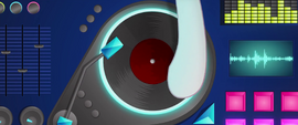 DJ Pon-3 spinning a record MLPTM