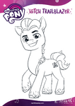 MLP G5 Hasbro website - Hitch Trailblazer coloring page 1