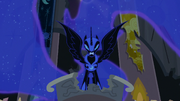 Nightmare Moon glaring at Twilight S4E02