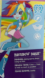 Rainbow Dash as seen in the Equestria collection pamphlet cropped