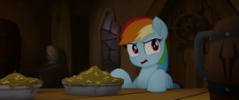 Rainbow Dash confused by turn of events MLPTM