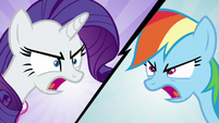 Rarity and Rainbow terminate their friendship S8E17