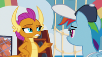 Smolder acts nonchalant toward Rainbow S9E15