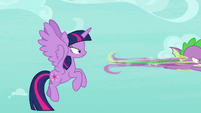 Spike zooms off after the roc S8E11