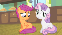 Sweetie and Scootaloo worried S4E17