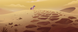 Twilight discovers a long desert road MLPTM