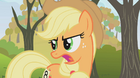 Applejack looks back.