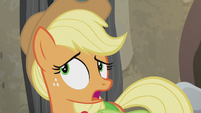 Applejack wondering about "rooftastic" S5E20
