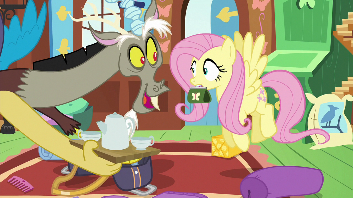 mlp discord and fluttershy human