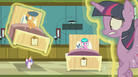 Flurry Heart levitates First Base's hospital bed again S7E3