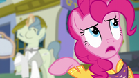 Pinkie singing "somepony said you should" S6E12