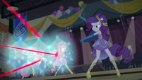 Rarity shields her friends from laser fire EGDS50