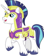 Shining Armor in uniform