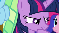 Twilight Sparkle thinking to herself S7E26