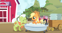 Applejack in a bath S3E8