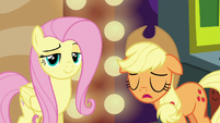 Applejack sighing with defeat S6E20