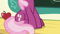 Close-up on Cheerilee's trembling hooves S9E12