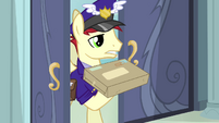 Mailpony holding up package S4E04