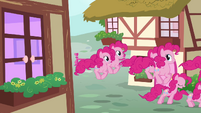 Pinkie Pie clones hopping on the streets S3E03