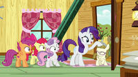 Rarity patting Zipporwhill on the head S7E6