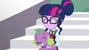 Twilight happily petting Spike EG3