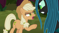 Fake Applejack "then disappeared!" S8E13