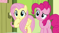 Fluttershy shocked by the CMC's arguing S8E12