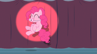 Pinkie Pie bouncing around.