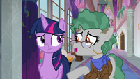 Professor Fossil wishes Twilight good luck S8E21