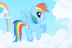 Rainbow Dash table