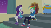 Rarity and Rainbow Dash laughing together CYOE10c