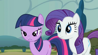 Twilight and Rarity losing horns S2E1