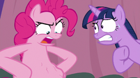 Pinkie "rule against tummies ringing in" S9E16