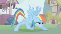 Rainbow Dash digging at the ground S1E12