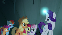 Rarity "if there's flowing water, then..." S7E16